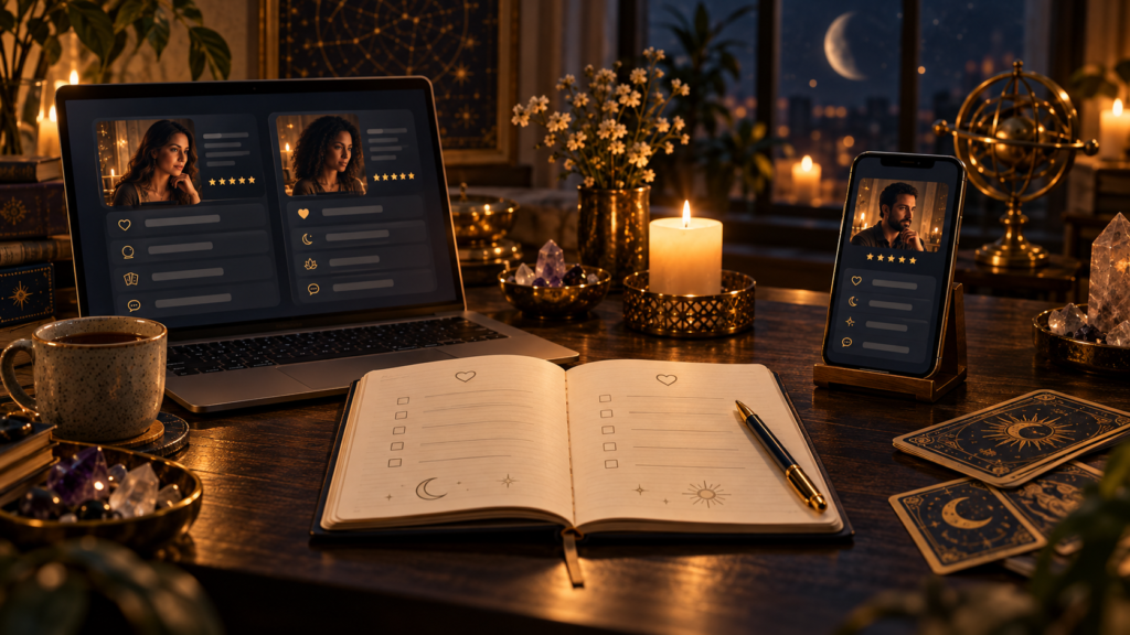 comparing Keen and Kasamba for online relationship readings