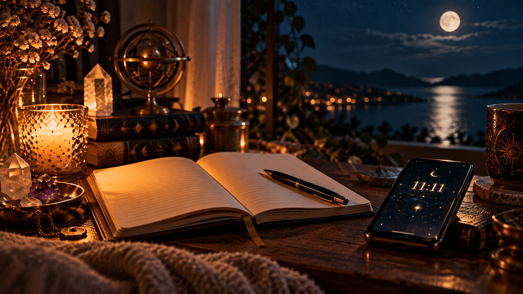 journaling for self-reflection after repeatedly seeing 1111